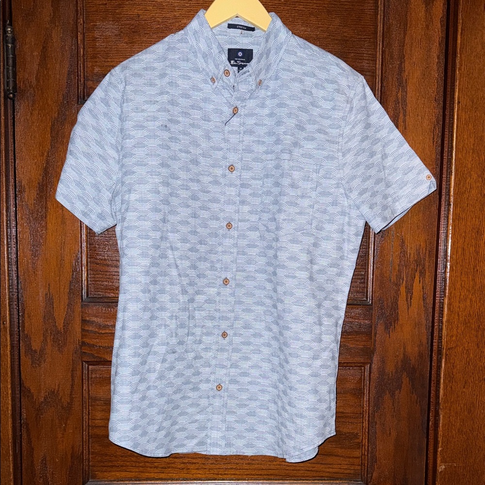 Medium Ben Sherman Casual Short Sleeve Button Down Shirt